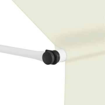 Copertină retractabilă manual, crem, 150 cm - Img 2