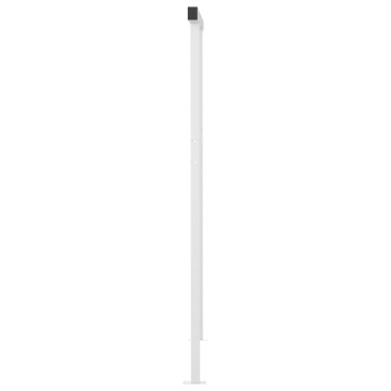 Copertină retractabilă manual, cu stâlpi, albastru&alb 4,5x3 m - Img 7