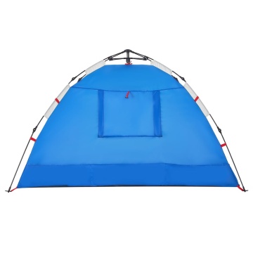 Cort camping 2 persoane albastru azur impermeabil setare rapidă - Img 7