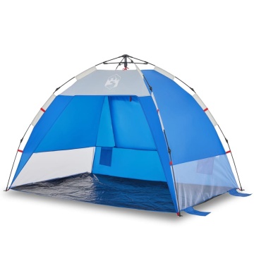Cort camping 2 persoane albastru azur impermeabil setare rapidă - Img 2
