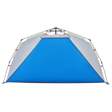 Cort camping 3 persoane albastru azur impermeabil setare rapidă - Img 5