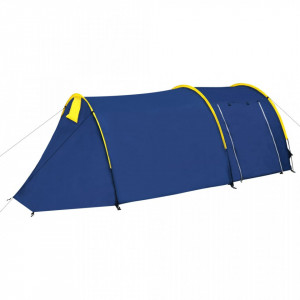 Cort camping 4 persoane, Bleumarin/Albastru deschis - Img 1