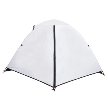Cort camping cupolă 2 persoane alb, țesătură opacă, impermeabil - Img 7