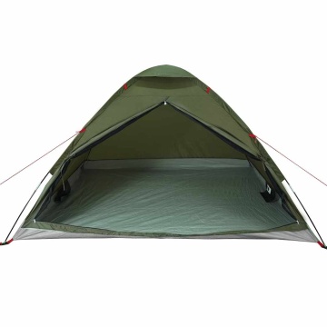 Cort camping cupolă 4 persoane verde măsliniu impermeabil - Img 5