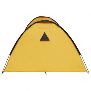 Cort camping tip iglu, 8 persoane, galben, 650 x 240 x 190 cm - Img 6