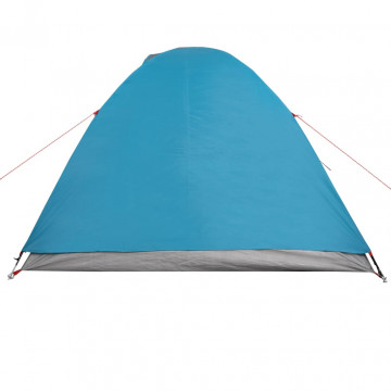 Cort de camping 2 persoane albastru, 264x210x125 cm, tafta 185T - Img 7