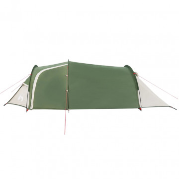 Cort de camping 4 persoane, verde, 360x140x105 cm, tafta 185T - Img 6