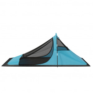 Cort de camping, albastru, 317x240x100 cm - Img 5