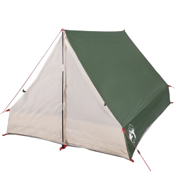 Cort de camping cu cadru A, 2 persoane, verde, impermeabil - Img 5