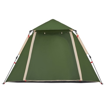 Cort de camping cupolă 4 persoane, setare rapidă, verde - Img 6