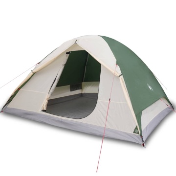 Cort de camping cupolă 6 persoane, verde, impermeabil - Img 2