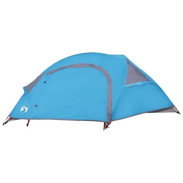 Cort de camping cupolă pentru 1 persoană, albastru, impermeabil - Img 6