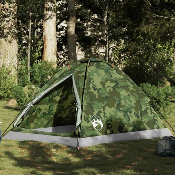 Cort de camping cupolă pentru 2 persoane, camuflaj, impermeabil - Img 1