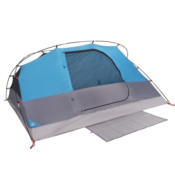 Cort de camping cupolă pentru 4 persoane, albastru, impermeabil - Img 7
