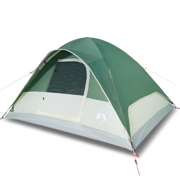 Cort de camping cupolă pentru 6 persoane, verde, impermeabil - Img 2