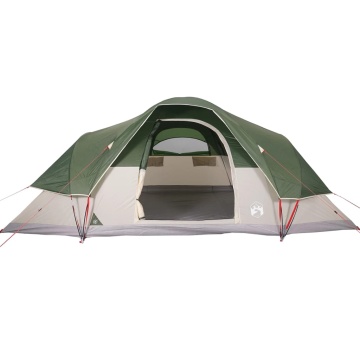 Cort de camping cupolă pentru 9 persoane, verde, impermeabil - Img 6