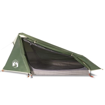 Cort de camping tunel pentru 1 persoană, verde, impermeabil - Img 4