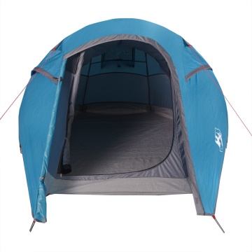 Cort de camping tunel pentru 2 persoane, albastru, impermeabil - Img 6