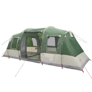 Cort de camping tunel pentru 4 persoane, verde, impermeabil - Img 4
