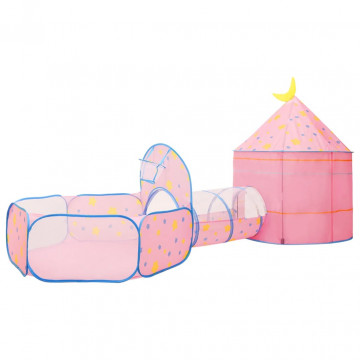 Cort de joacă pentru copii cu 250 bile, roz, 301x120x128 cm - Img 4