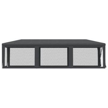 Cort de petrecere cu 8 pereți din plasă, antracit, 3x9 m, HDPE - Img 4