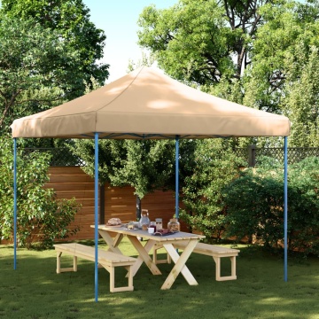Cort de petrecere pliabil Pop-Up, 292x292x315 cm, bej - Img 1