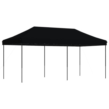 Cort de petrecere pliabil Pop-Up, 580x292x315 cm, negru - Img 2