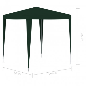 Cort de petrecere profesional, verde, 2 x 2 m - Img 5