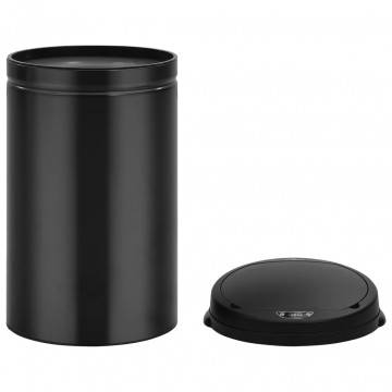 Coș de gunoi automat cu senzor, 40 L, negru, oțel carbon - Img 3