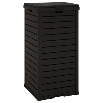 Coș de gunoi de exterior, negru, 41x41x86 cm, polipropilenă - Img 4