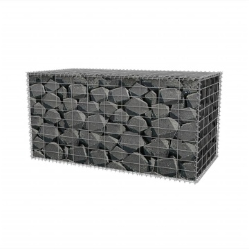 Coș gabion, 100 x 50 x 50 cm, oțel galvanizat - Img 3