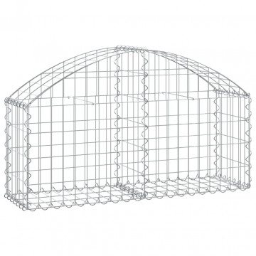 Coș gabion arcuit, 100x30x40/60 cm, fier galvanizat - Img 2