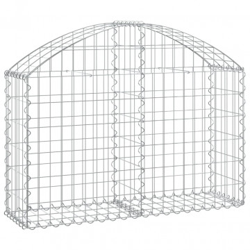 Coș gabion arcuit, 100x30x60/80 cm, fier galvanizat - Img 2