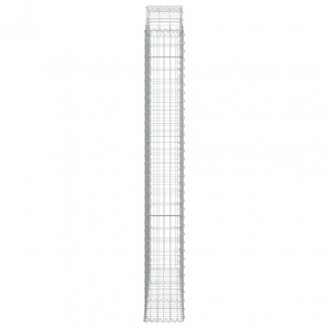 Coș gabion arcuit, 150x30x220/240 cm, fier galvanizat - Img 4