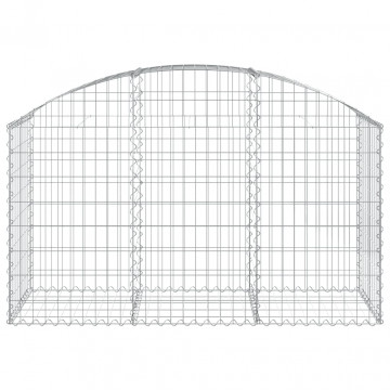 Coș gabion arcuit, 150x50x80/100 cm, fier galvanizat - Img 3