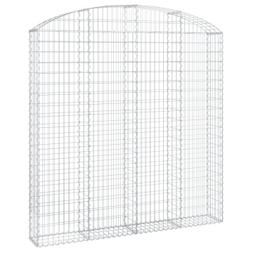 Coș gabion arcuit 200x30x200/220 cm fier galvanizat - Img 2
