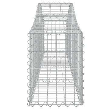 Coș gabion arcuit, 200x30x40/60 cm, fier galvanizat - Img 4