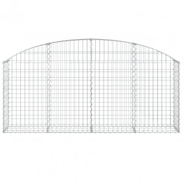 Coș gabion arcuit 200x30x80/100 cm fier galvanizat - Img 3
