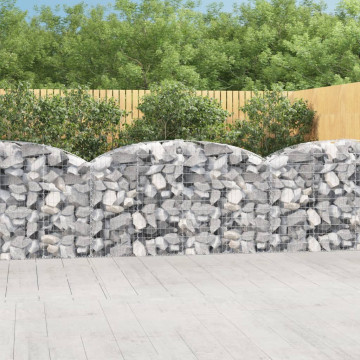 Coș gabion arcuit 200x50x100/120 cm fier galvanizat - Img 1
