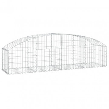 Coș gabion arcuit, 200x50x40/60 cm, fier galvanizat - Img 2