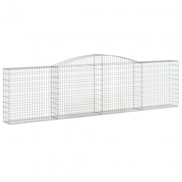 Coș gabion arcuit 400x30x100/120 cm fier galvanizat - Img 2