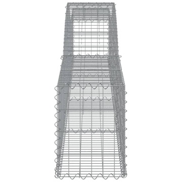 Coș gabion arcuit 400x30x40/60 cm fier galvanizat - Img 4