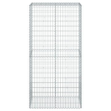 Coș gabion cu capac, 100x50x200 cm, fier galvanizat - Img 3