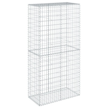 Coș gabion cu capac, 100x50x200 cm, fier galvanizat - Img 7