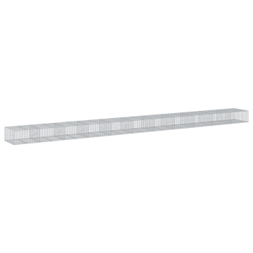 Coș gabion cu capac, 1100x100x50 cm, fier galvanizat - Img 2