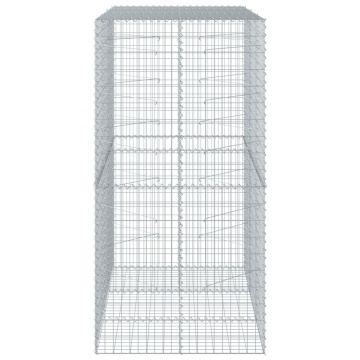Coș gabion cu capac, 150x100x200 cm, fier galvanizat - Img 4