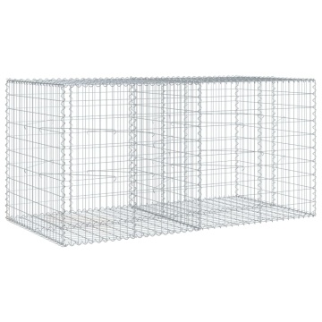 Coș gabion cu capac, 200x100x100 cm, fier galvanizat - Img 7