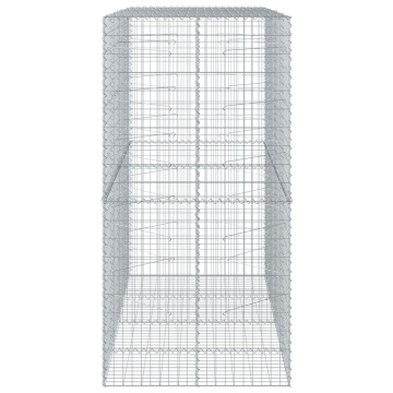 Coș gabion cu capac, 200x100x200 cm, fier galvanizat - Img 4