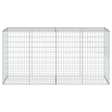 Coș gabion cu capac, 200x50x100 cm, fier galvanizat - Img 3