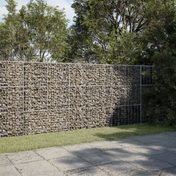 Coș gabion cu capac, 300x100x150 cm, fier galvanizat - Img 1